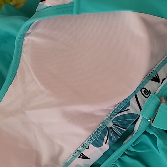 Women's Aqua Floral Swim Set - Picture 6 of 10